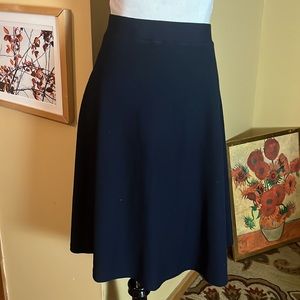 TALBOTS Size 12W STRETCHY Soft Textured Skater Aline Flounce Pull-On $89 NEW